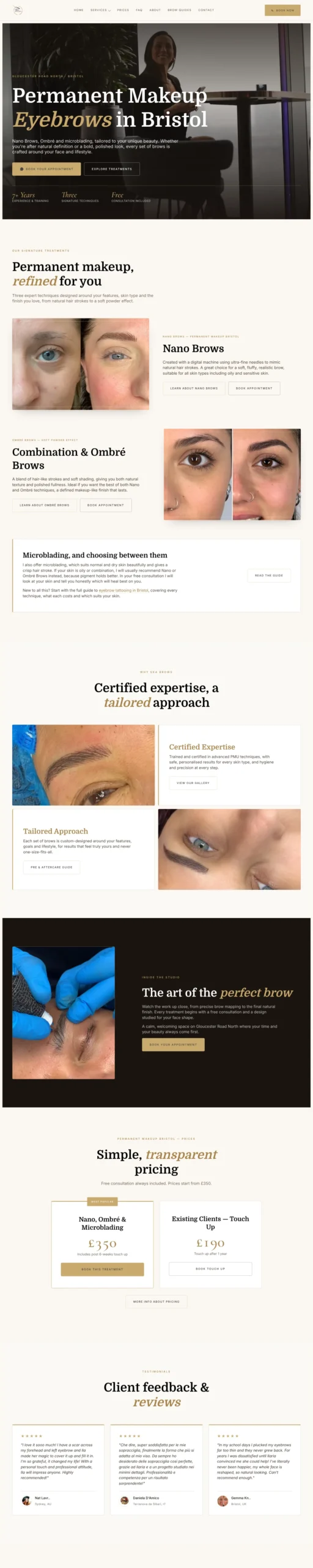 Site ska-brows.com réalisé par KSA Digital, aperçu sur ordinateur